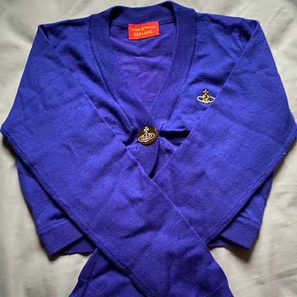 Red Label Cropped Cardigan - Picture 2 of 5